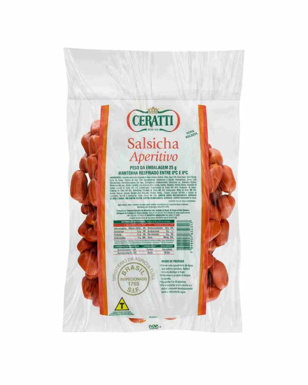 Salsicha Aperitivo Ceratti 3kg